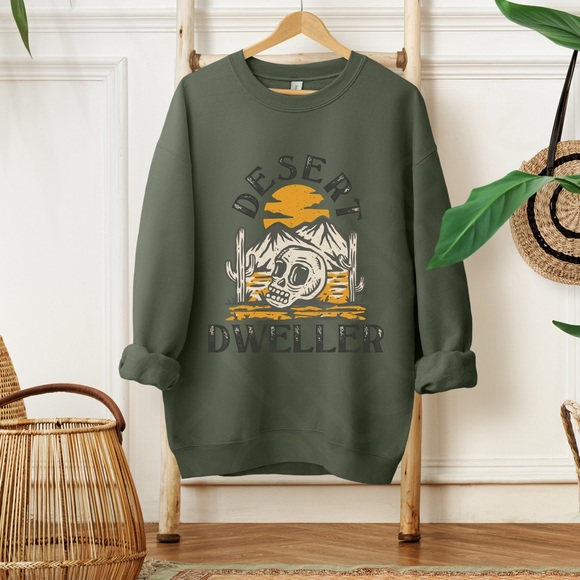 Desert Dweller Graphic Crewneck Sweatshirt - Picture 5 of 10